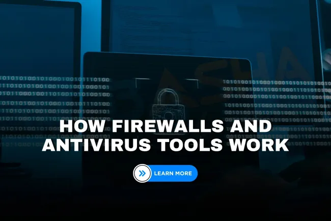 What is the difference between a firewall and antivirus software, and why are both necessary for cybersecurity?