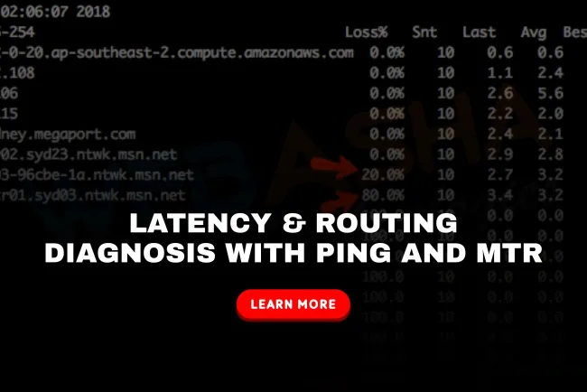 What is the best way to track network latency and identify routing issues using tools like ping, traceroute, and MTR?
