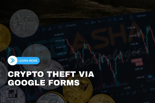 How are hackers using Google Forms to steal cryptocurrency in 2026?