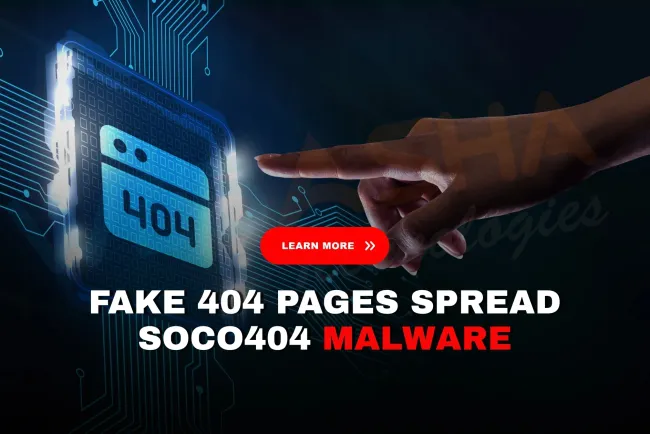 What is Soco404 malware and how are fake 404 error pages being used to attack Linux and Windows systems?