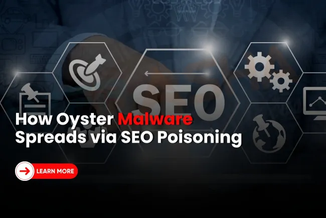 How does Oyster Malware spread through SEO poisoning using fake PuTTY and KeyPass installers?