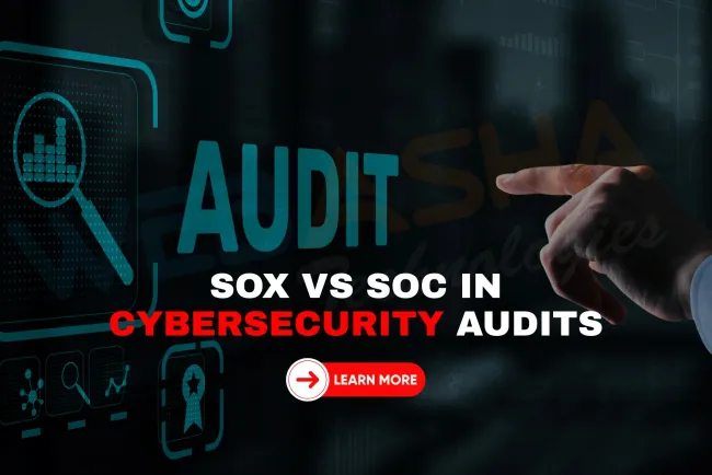What is the difference between SOX and SOC in cybersecurity audits?