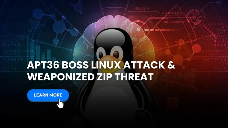 What is the APT36 BOSS Linux attack and how are weaponized ZIP files used to compromise systems?