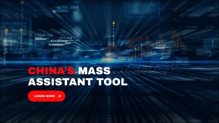 What is China's Massistant surveillance tool and how does it extract data from confiscated phones?