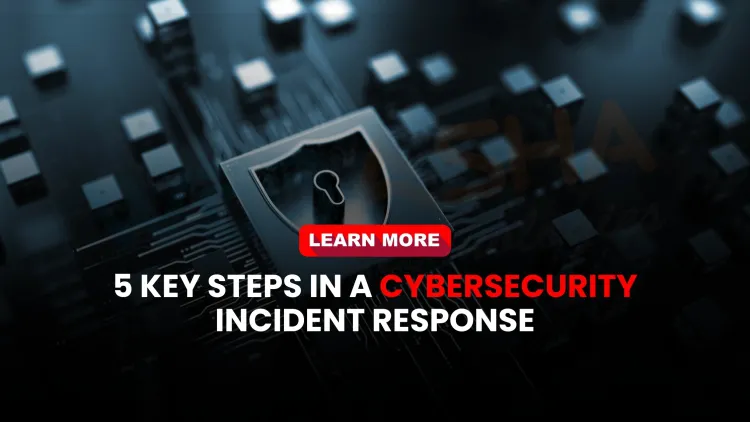 What are the 5 key steps in a cybersecurity incident response plan and how do they help mitigate and recover from attacks?