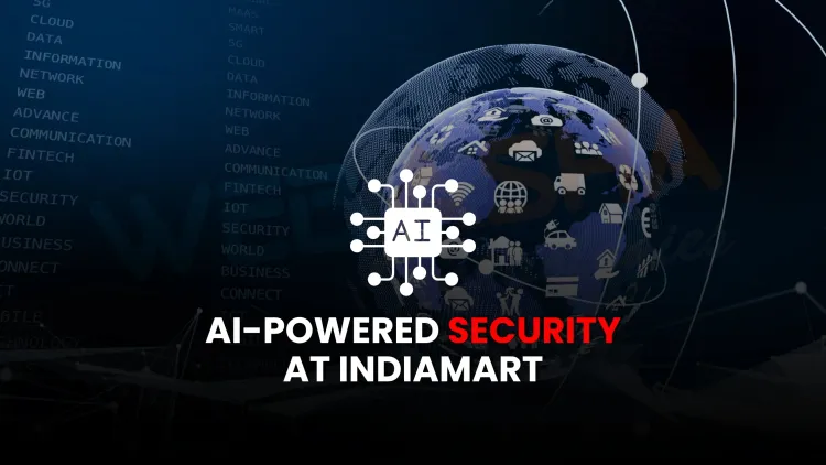 How does IndiaMART use Google Cloud Armor for AI-based cybersecurity and DDoS protection?