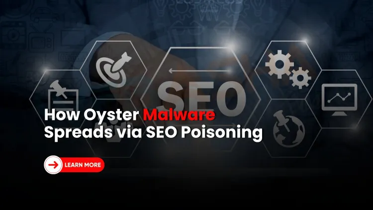 How does Oyster Malware spread through SEO poisoning using fake PuTTY and KeyPass installers?