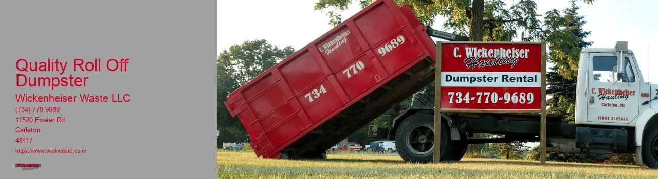 Quality Roll Off Dumpster