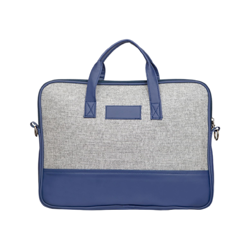Premium Jute Conference Sling Bag - Indigo Blue