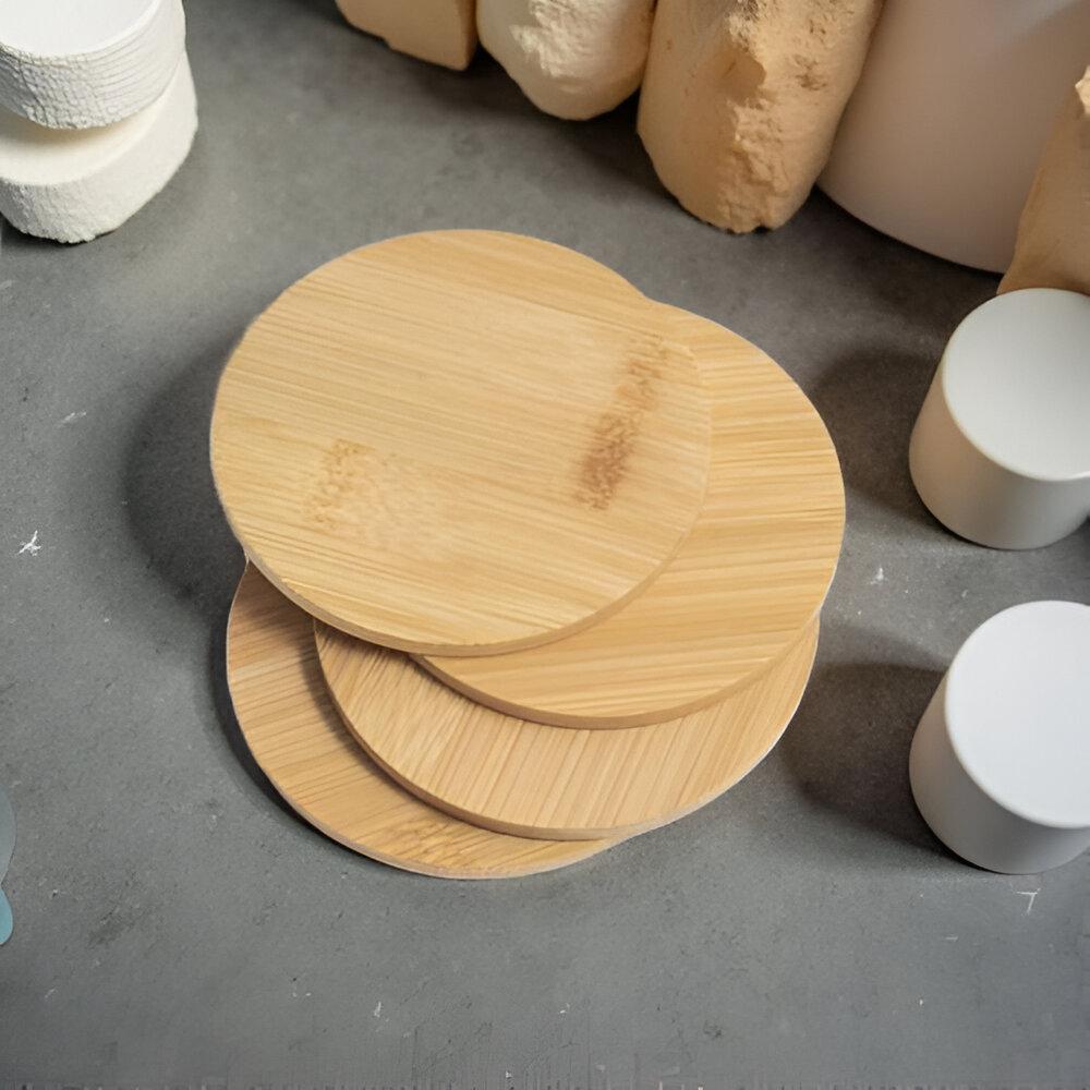 classic Wooden rounded Tea Coaster