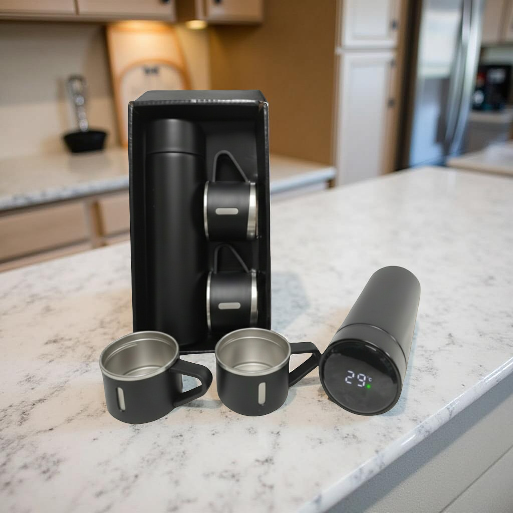 Temperature Bottle With 2 Cup Set