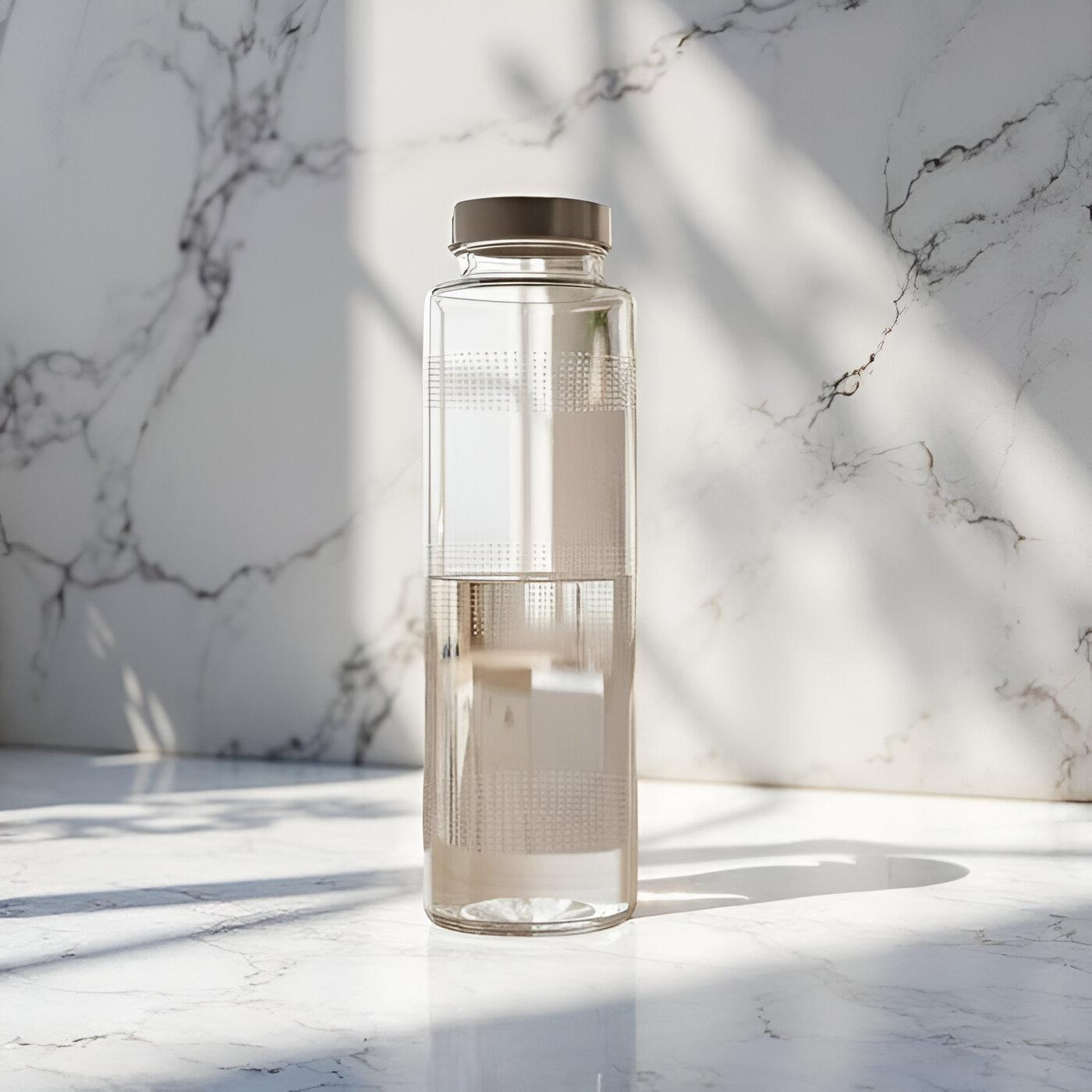 Premium Customizable Glass Water Bottle