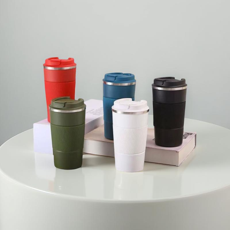 SS Vacuum Insulated Travel Mug with Grip