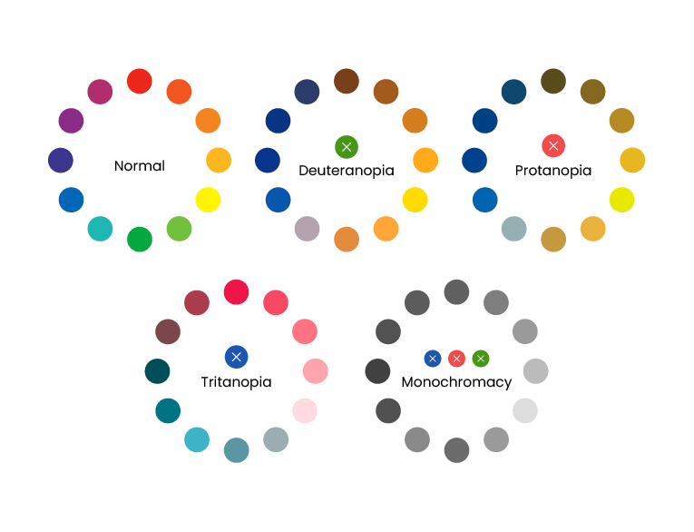 Types of Color Blindness - Yellowchalk