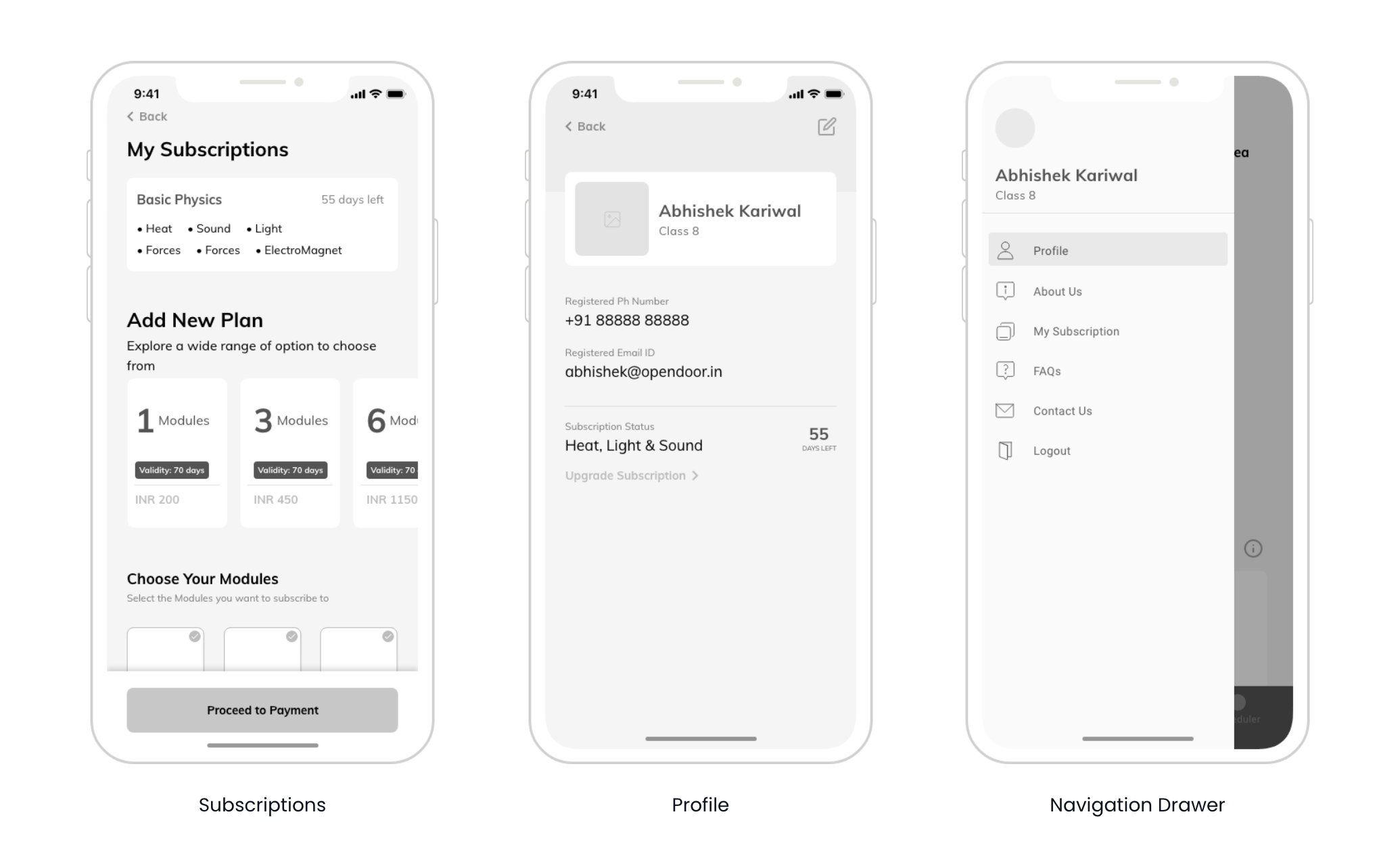 Elearning Wireframes 4