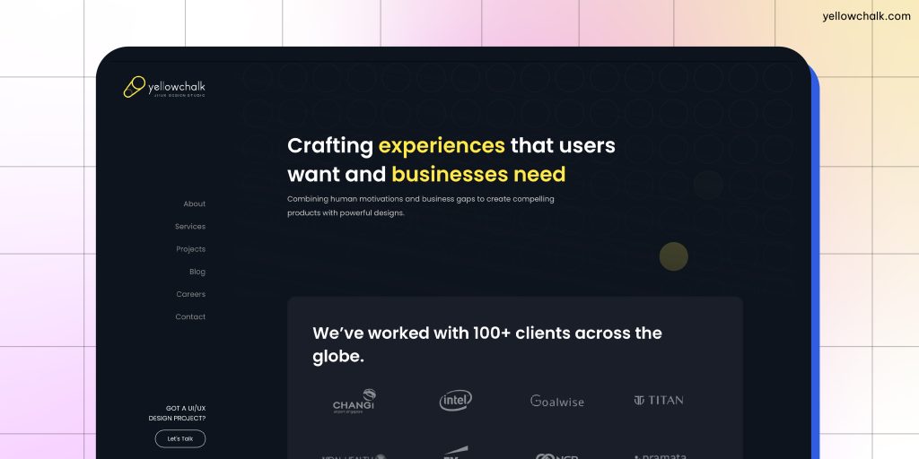 UX/UI Design Website | Yellowchalk Design