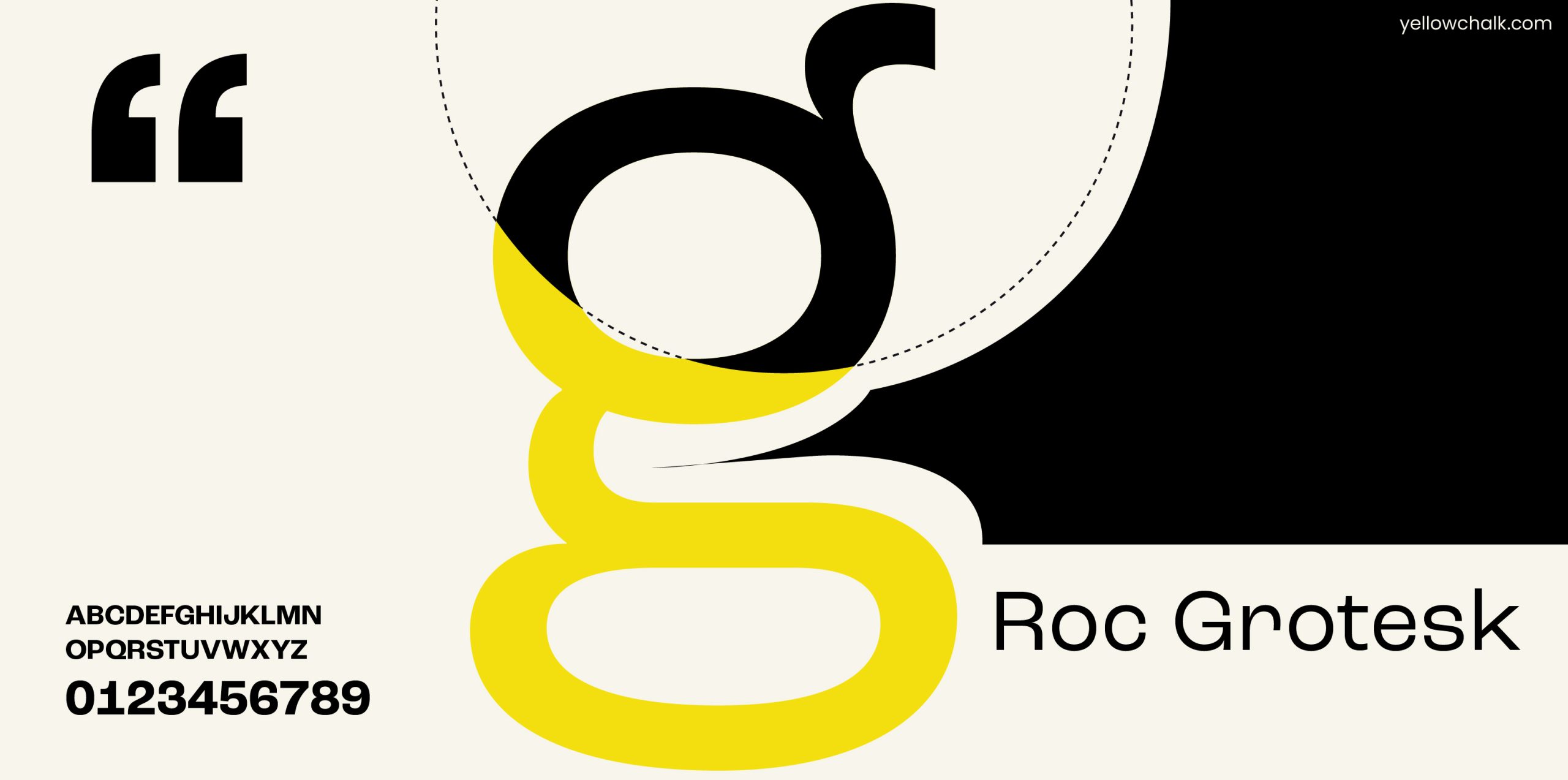 Brand Font Name: Roc Grotesk | Yellowchalk Design