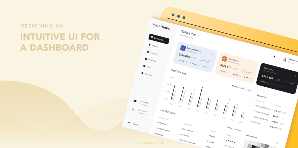 UI Dashboard Design - Yellowchalk