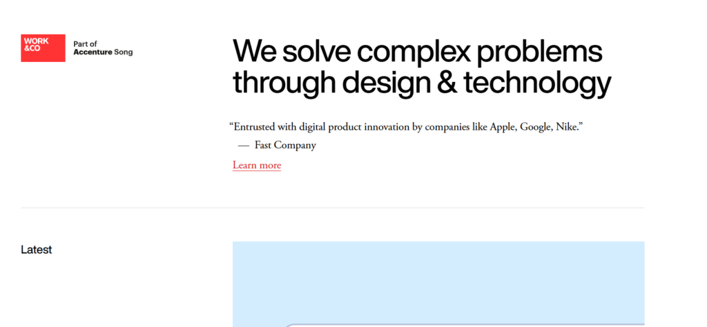 Work & Co - Among UI UX companies