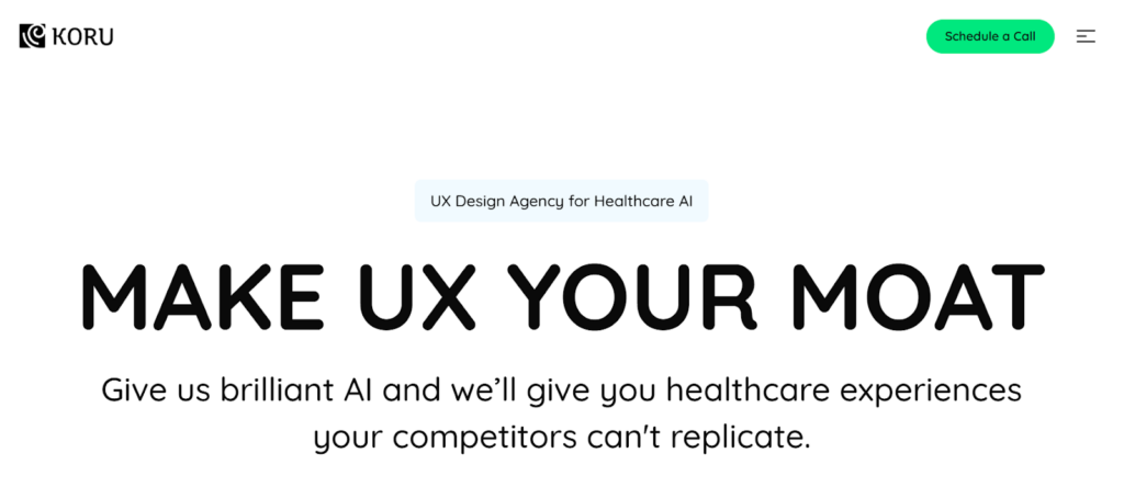 Koru UX Design Website Banner