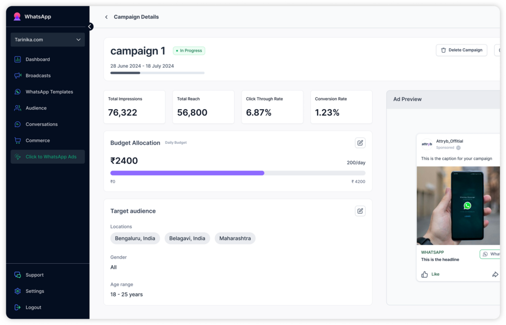 Campaign UI Campaign UI