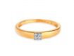 Tanishq Diamond Ring - Trendy Yellow Gold