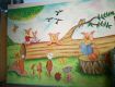 3D cartoon school wall painting in GUNTUR