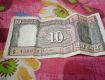 10 rupees ki note jisme boat ?bani hui hai