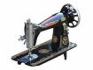 MODEL-PADMINI Round Arm, black economy model with forward and reverse feed mechanism, auto tripping bobbin winder.