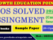Get Nios Solved Assignment for 10th or 12th class Contact Us