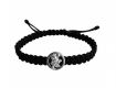 Auspicious Hanuman Bracelet For Men In Silver On Size Adjustable Nylon Thread