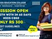 Open schooling admission in admission center