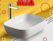 Tabletop Washbasin Parryware flot White Affordable Price.