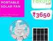 Yakura Solar - Portable Solar Fan  SMALL