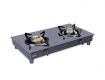 Buy Glen 2 Burner Glass Gas Stove with High Flame Brass Burner Black Auto Ignition