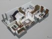 Smart 3D Floor Layout for a Modern Single Floor Home in Bramhapuri