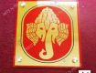 Premium Brass Name Plate with Lord Ganesha Impression
