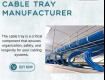Cable Tray Manufacturer in India - Less Wire Forms