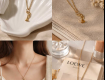 Elegant Gold Plated Trumpet Pendant Chain for Women & Girls