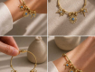 Gold Plated Evil Eye Charm Bracelet for Women Adjustable Stylish Bracelet