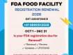 FDA Food Facility Registration Renewal Service