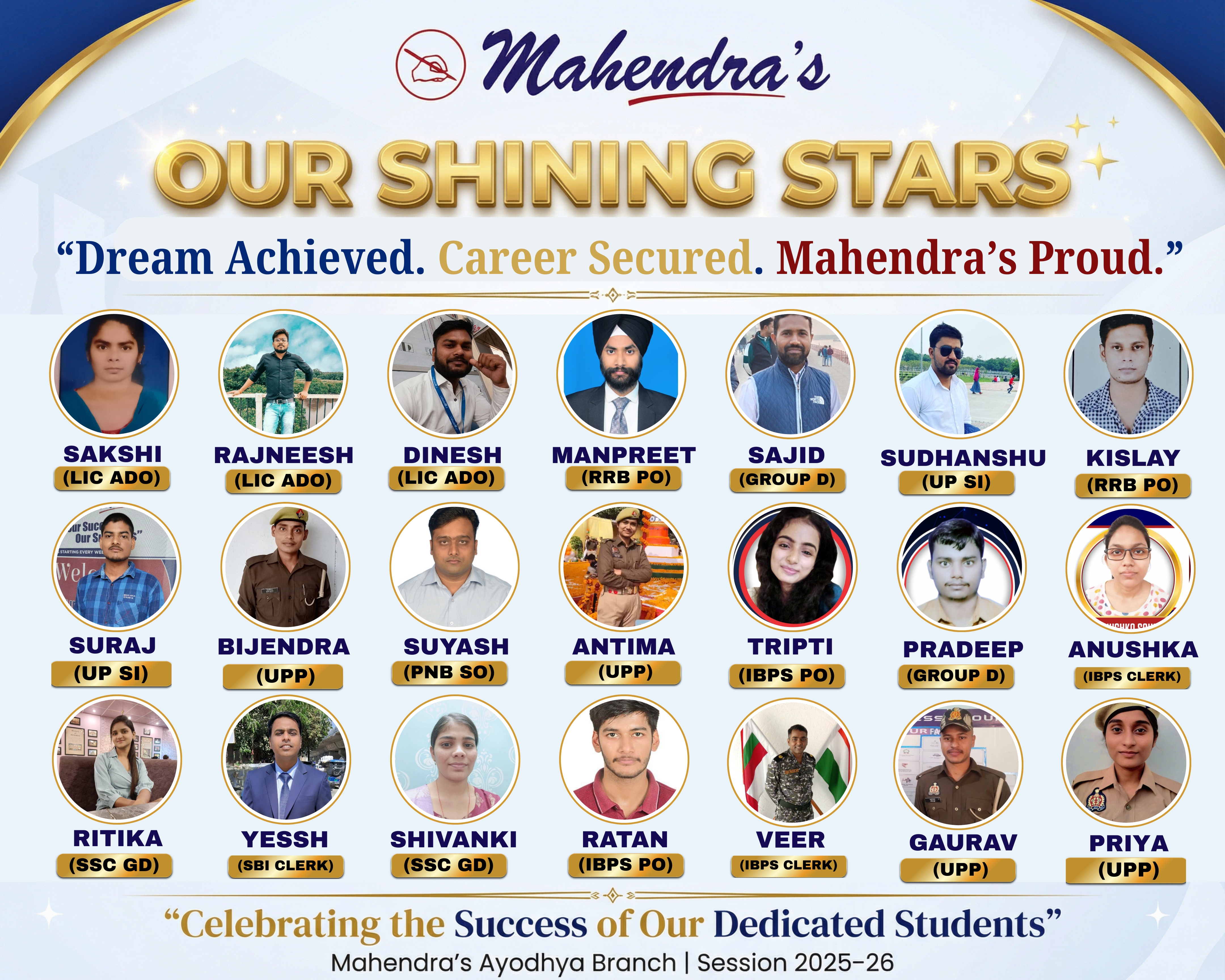 Mahendra's Shining Stars - Slide 1