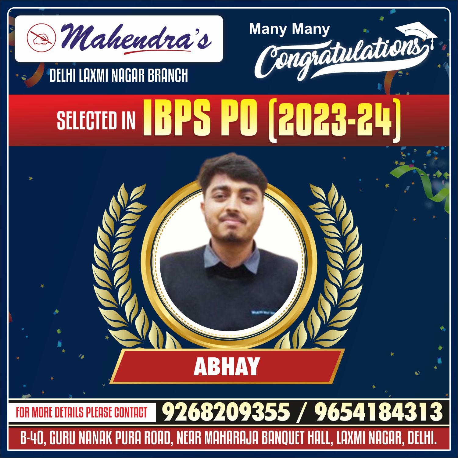 Mahendra's Latest Successful Candidates attachment 6