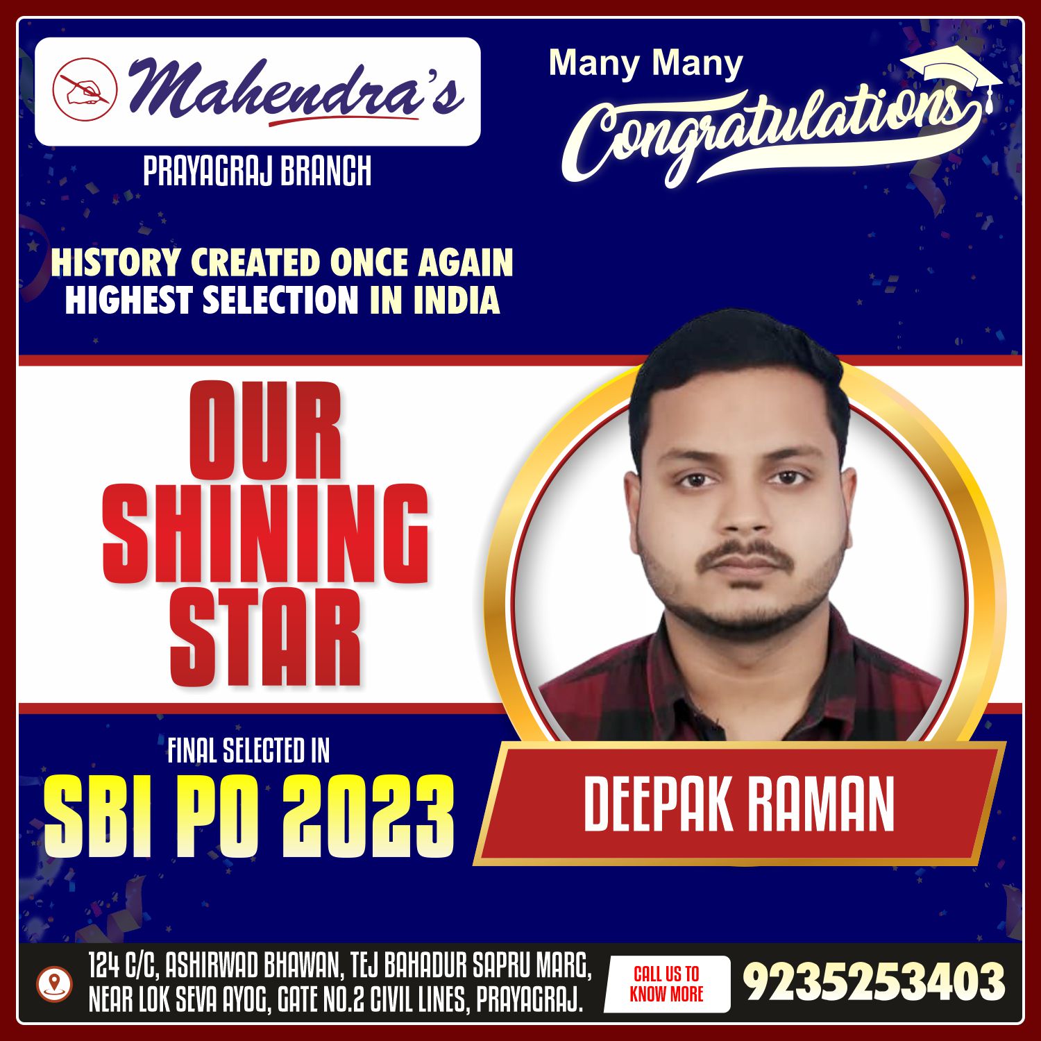 Mahendra's Latest Successful Candidates attachment 1