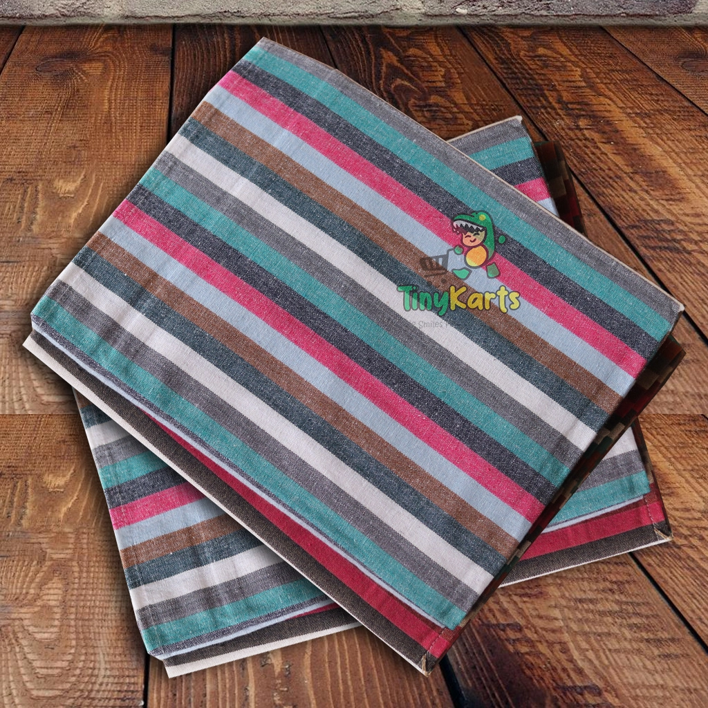 Striped Cotton Multicolor 60" x 90" 1