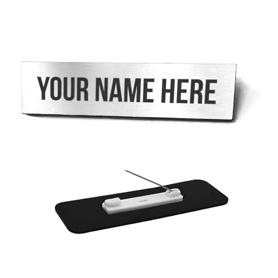 Personalized Silver Name Badge 1