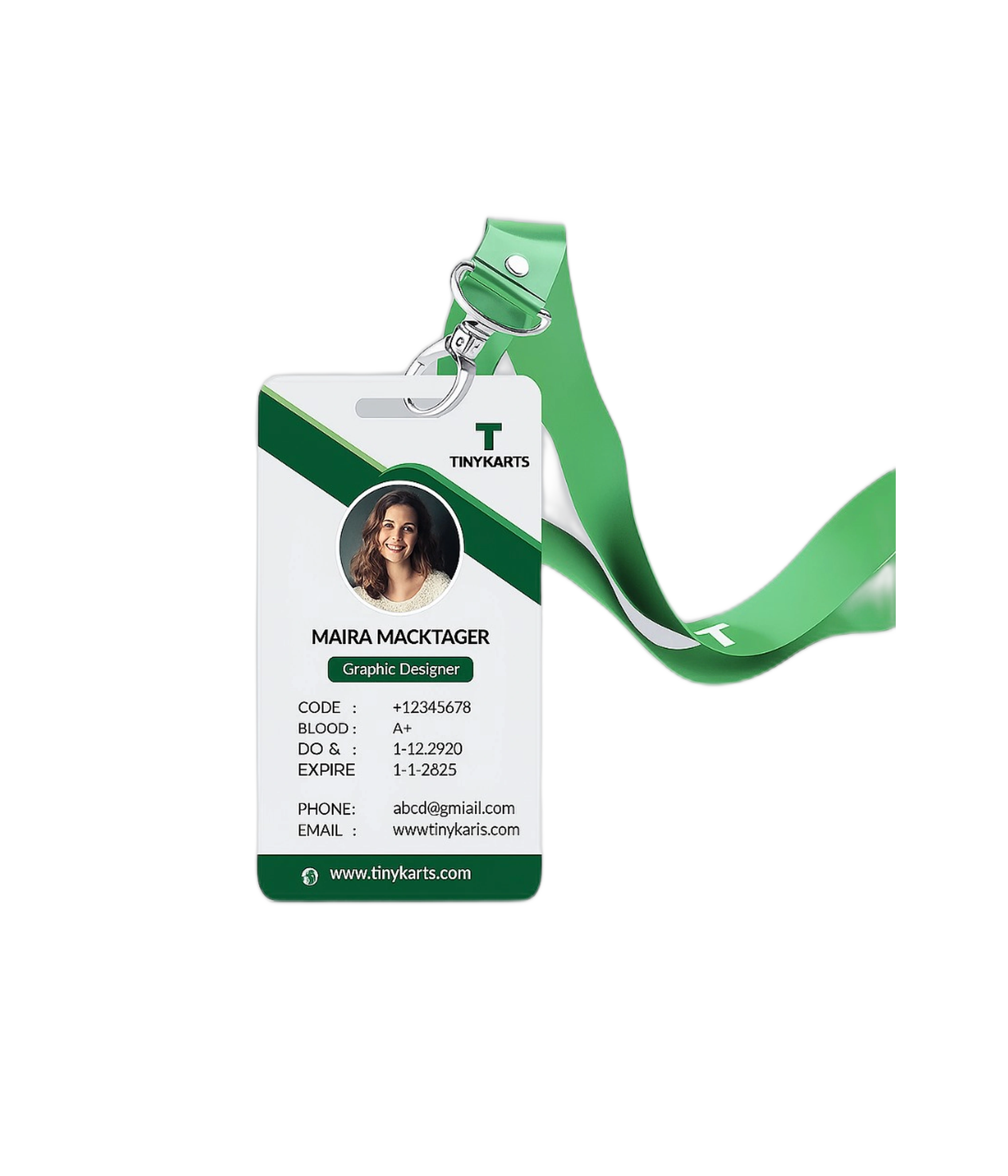 Custom Printed ID Card with Lanyard 1