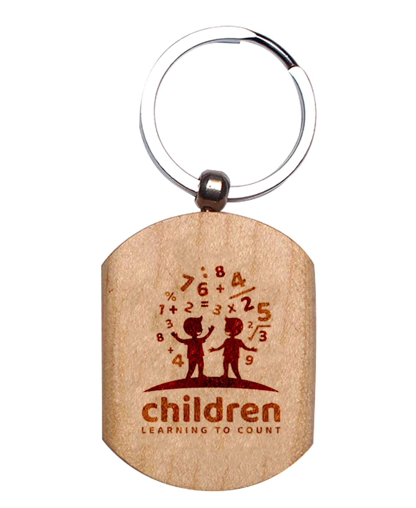 Wooden Engraved Keychain 1