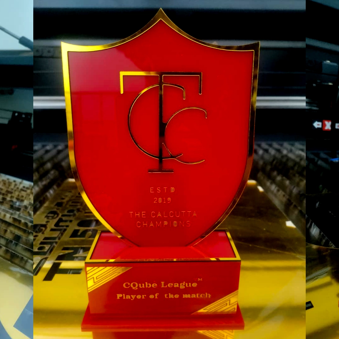 Cricket Tournament Acrylic Trophy 1