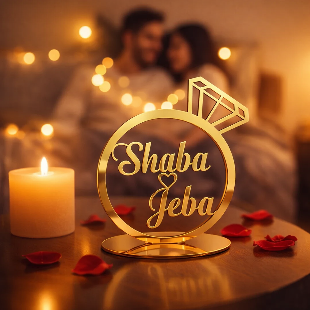 Couple Ring Name Stand 1